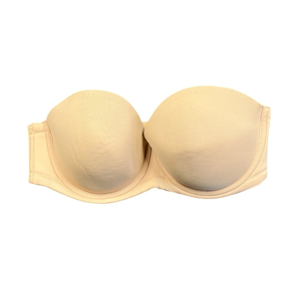 Wacoal Strapless Bra Womens 38C Nude Red Carpet 854119 Underwire Support Basic